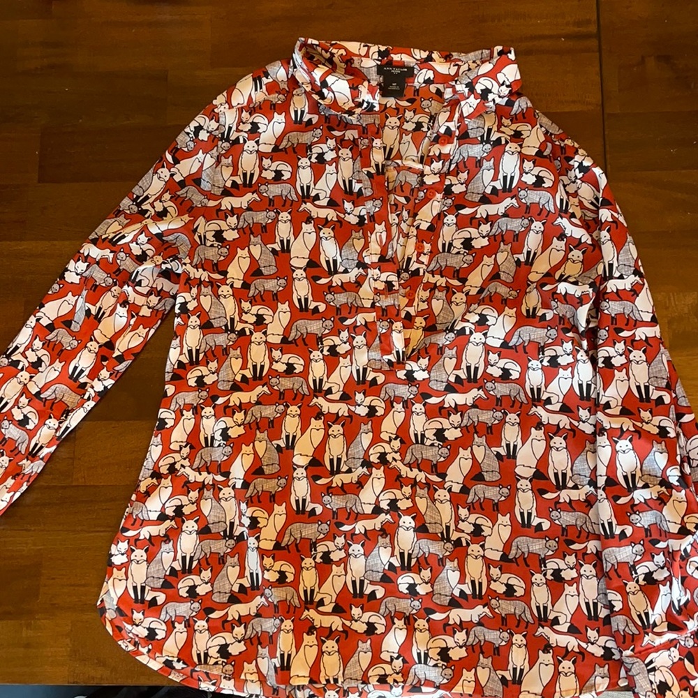 Ann Taylor Fox blouse